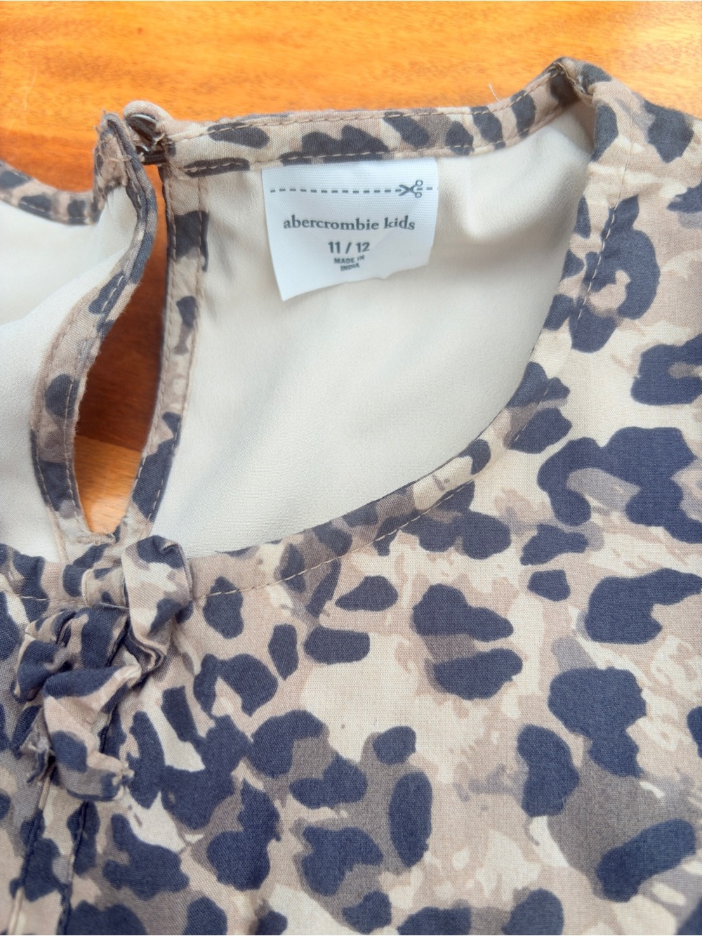 Girls’ Abercrombie Kids Outfit Bow Jeans Animal Print Top Sz 11 12 - Picture 3 of 6